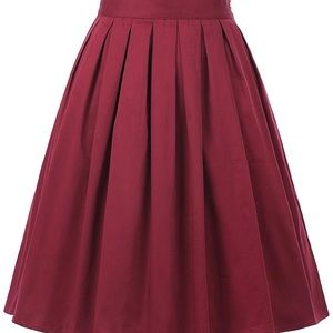 Vintage Flare Pleated Skirt - Grace Karin XXL
